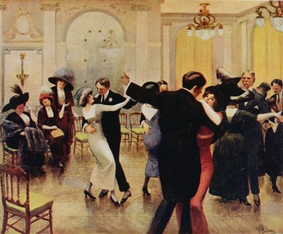 Faire le tango, publié dans Femina, 1913 - Albert Guillaume